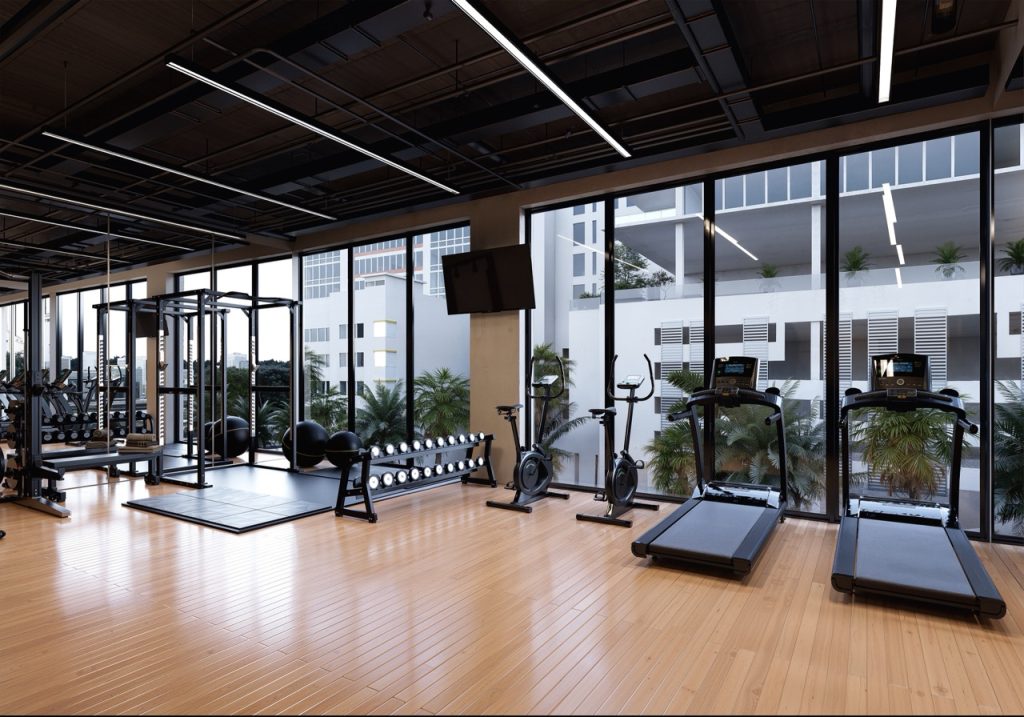 Vitalis Tower – Gym rendering